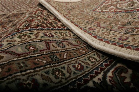 Tabriz Beige Hand Knotted 84 X 102 Area Rug 250-20799 Image 9