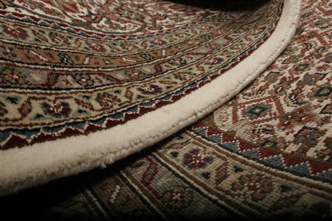 Tabriz Beige Hand Knotted 84 X 102 Area Rug 250-20799 Image 10