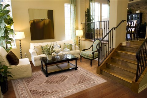 Tabriz Beige Hand Knotted 84 X 102 Area Rug 250-20799 Image 3