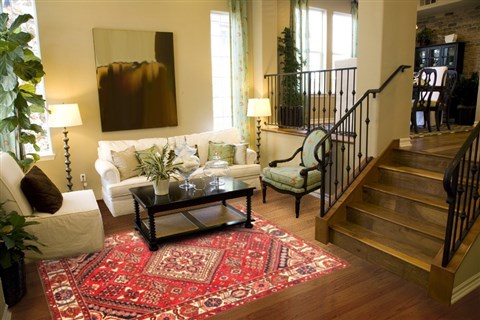 Bakhtiar Red Hand Knotted 610 X 911 Area Rug 100-20804 Image 3