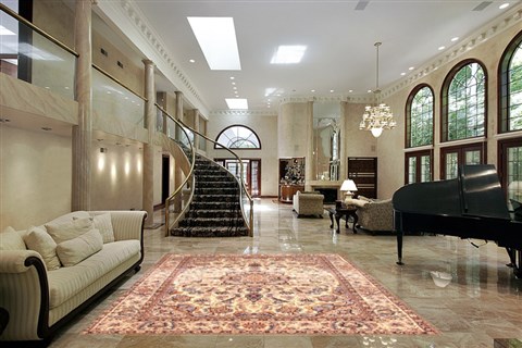 Isfahan Beige Hand Knotted 59 X 94  Area Rug 253-20807 Image 1