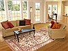 Isfahan Beige Hand Knotted 59 X 94  Area Rug 253-20807 Thumb 4