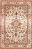 Isfahan Beige Hand Knotted 59 X 94  Area Rug 253-20807 Thumb 0