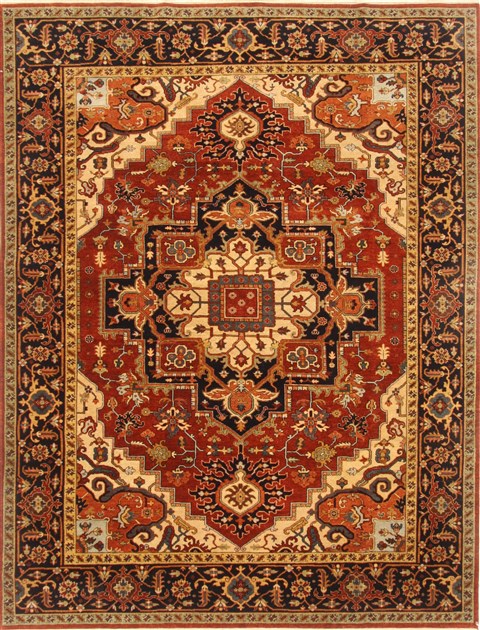 Serapi Brown Hand Knotted 711 X 102  Area Rug 250-20811 Image 0