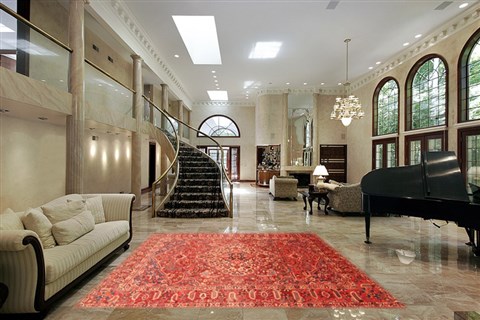 Bakhtiar Red Hand Knotted 68 X 101 Area Rug 100-20812 Image 1