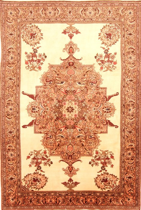 Bakhtiar Brown Hand Knotted 72 X 1010  Area Rug 100-20816 Image 0