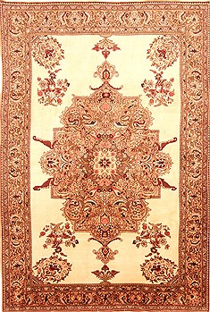 Bakhtiar Brown Hand Knotted 7'2" X 10'10"  Area Rug 100-20816