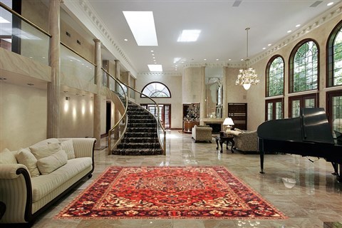 Bakhtiar Red Hand Knotted 71 X 104 Area Rug 100-20821 Image 1