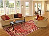 Bakhtiar Red Hand Knotted 71 X 104  Area Rug 100-20821 Thumb 4