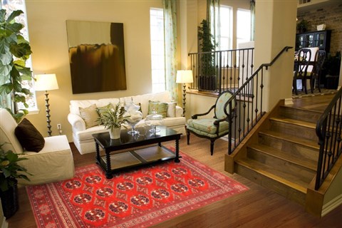 Turkman Red Hand Knotted 70 X 105 Area Rug 100-20823 Image 3