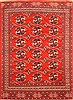 Turkman Red Hand Knotted 70 X 105 Area Rug 100-20823 Thumb 0