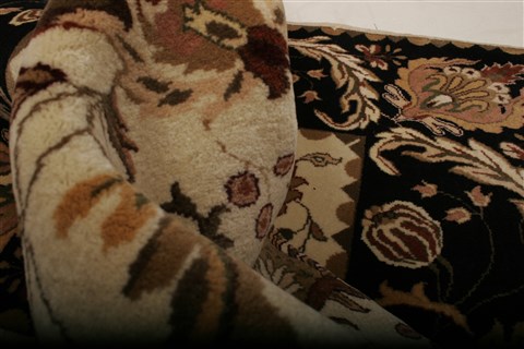 Kashmar Beige Square Hand Knotted 511 X 60 Area Rug 250-20824 Image 1