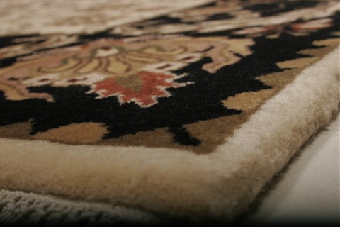 Kashmar Beige Square Hand Knotted 511 X 60 Area Rug 250-20824 Image 5