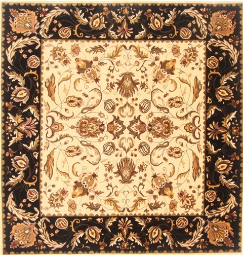 Kashmar Beige Square Hand Knotted 511 X 60 Area Rug 250-20824 Image 0