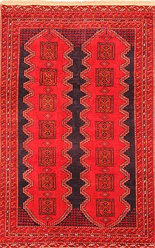 Kelardasht Red Hand Knotted 6'6" X 10'1"  Area Rug 100-20825