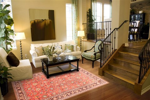 Sarouk Orange Hand Knotted 68 X 911  Area Rug 253-20828 Image 3