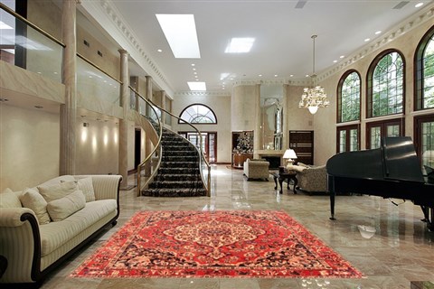 Bakhtiar Red Hand Knotted 69 X 102 Area Rug 100-20830 Image 1