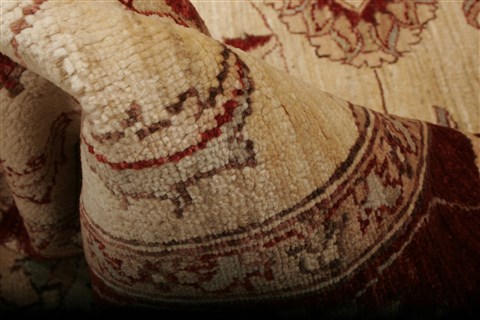Pishavar Beige Square Hand Knotted 77 X 710 Area Rug 250-20834 Image 2