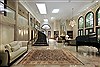 Agra Black Hand Knotted 92 X 118  Area Rug 300-20835 Thumb 1