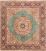 Kayseri Green Square Hand Knotted 70 X 75  Area Rug 250-20838 Thumb 0