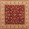 Isfahan Red Square Hand Knotted 61 X 61  Area Rug 250-20845 Thumb 0