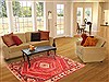 Qashqai Red Hand Knotted 55 X 83  Area Rug 100-20850 Thumb 4