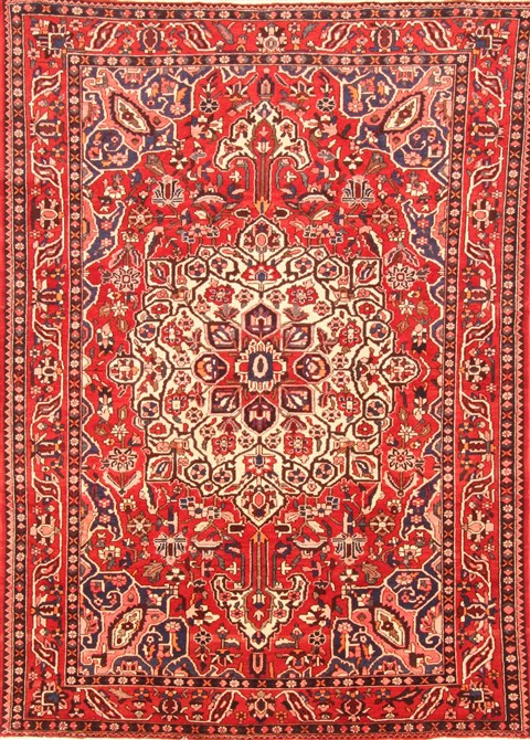 Bakhtiar Red Hand Knotted 611 X 98 Area Rug 100-20854 Image 0