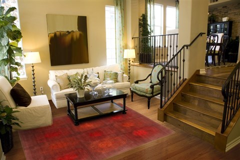 Modern Purple Hand Knotted 82 X 100  Area Rug 250-20876 Image 3