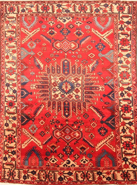 Bakhtiar Red Hand Knotted 69 X 911 Area Rug 100-20879 Image 0