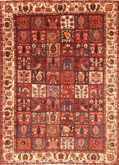 Bakhtiar Red Hand Knotted 73 X 911 Area Rug 100-20880 Image 0