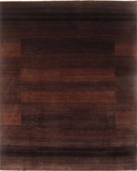 Gabbeh Brown Hand Knotted 80 X 99 Area Rug 250-20881 Image 0
