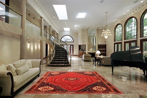 Qashqai Red Hand Knotted 73 X 911 Area Rug 100-20882 Image 1