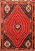 Qashqai Red Hand Knotted 73 X 911  Area Rug 100-20882 Thumb 0