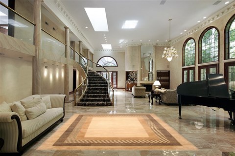 Modern Beige Hand Knotted 80 X 103 Area Rug 250-20890 Image 1