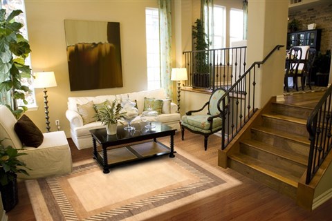 Modern Beige Hand Knotted 80 X 103 Area Rug 250-20890 Image 3
