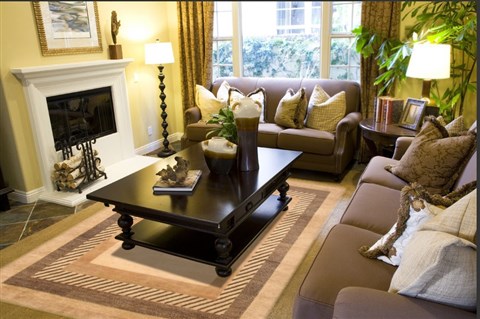 Modern Beige Hand Knotted 80 X 103 Area Rug 250-20890 Image 2