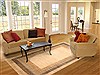 Modern Beige Hand Knotted 80 X 103 Area Rug 250-20890 Thumb 4