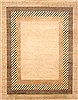 Modern Beige Hand Knotted 80 X 103 Area Rug 250-20890 Thumb 0