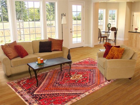 Qashqai Red Hand Knotted 610 X 99 Area Rug 100-20895 Image 4