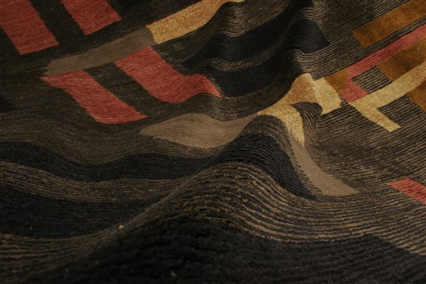 Modern Black Hand Knotted 82 X 911 Area Rug 250-20898 Image 9