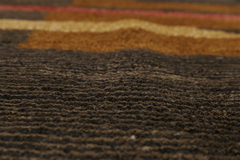 Modern Black Hand Knotted 82 X 911 Area Rug 250-20898 Image 11