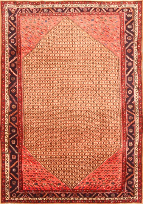 Koliai Red Hand Knotted 70 X 911 Area Rug 100-20900 Image 0