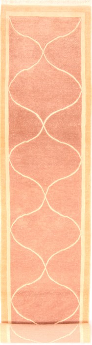 Tibetan Beige Runner Hand Knotted 24 X 117  Area Rug 253-20914 Image 0