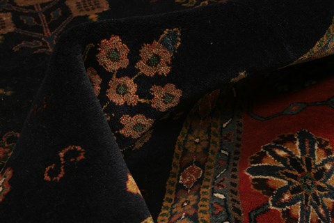 Gabbeh Blue Hand Knotted 80 X 97 Area Rug 250-20920 Image 8