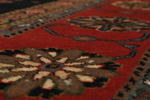 Gabbeh Blue Hand Knotted 80 X 97 Area Rug 250-20920 Image 13
