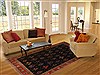 Gabbeh Blue Hand Knotted 80 X 97 Area Rug 250-20920 Thumb 2