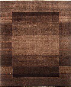 Gabbeh Brown Hand Knotted 8'3" X 9'11"  Area Rug 250-20934