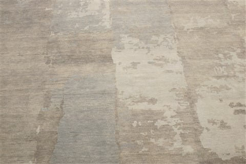 Modern Grey Hand Knotted 711 X 1011 Area Rug 250-20963 Image 12