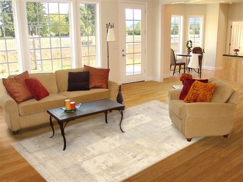 Modern Grey Hand Knotted 711 X 1011 Area Rug 250-20963 Image 2