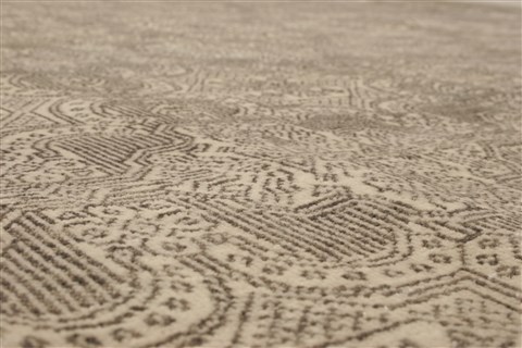 Modern Beige Hand Knotted 80 X 102  Area Rug 250-20968 Image 15